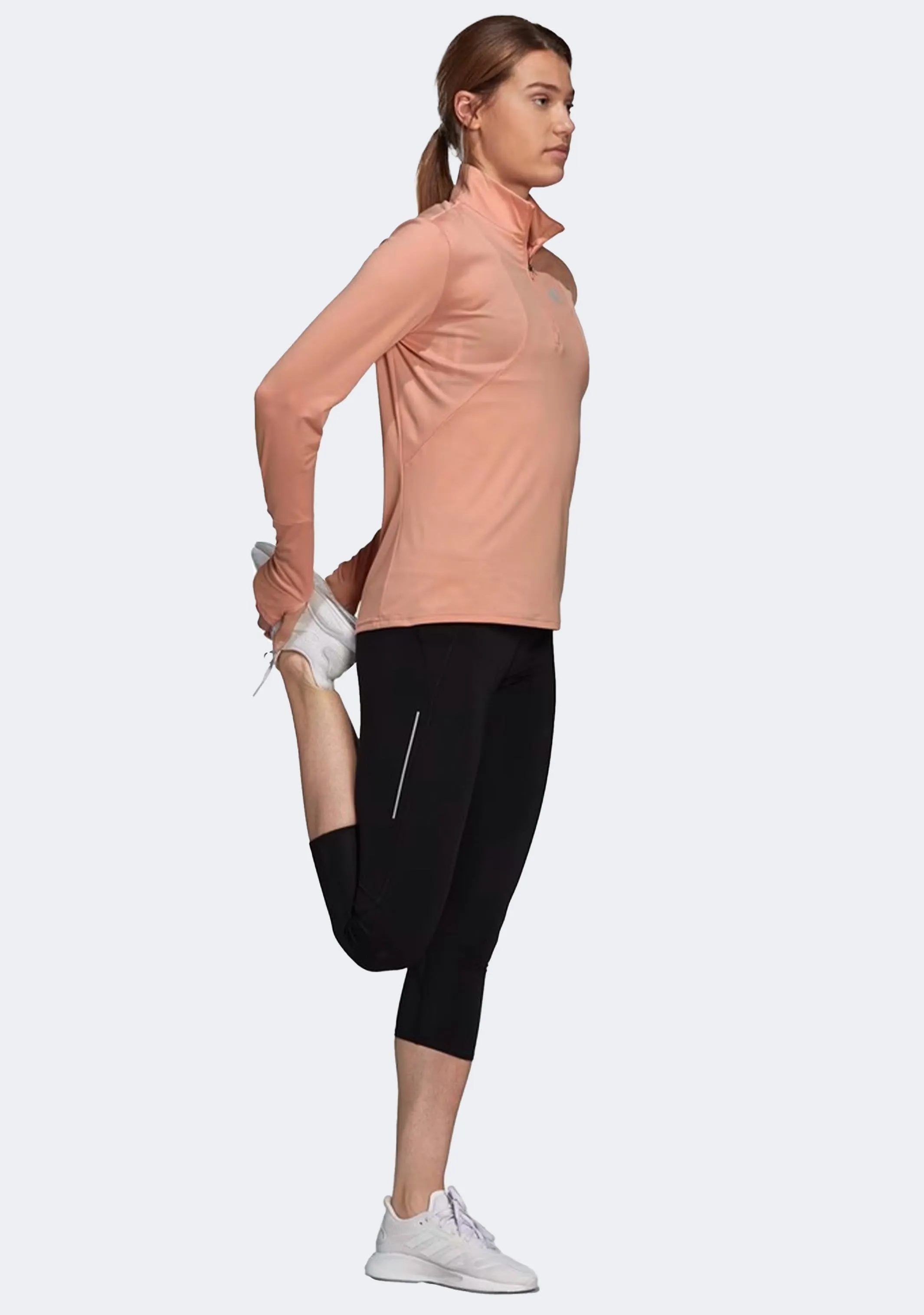 Adidas Women's Own The Run 1/2 Zip Tee