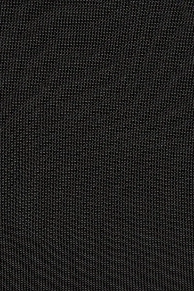 Black Mesh Top Short Sleeve
