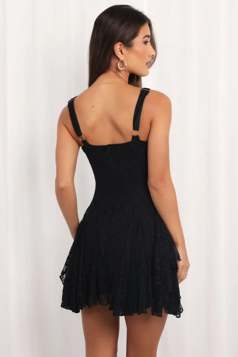 Black Mini Dress Lace
