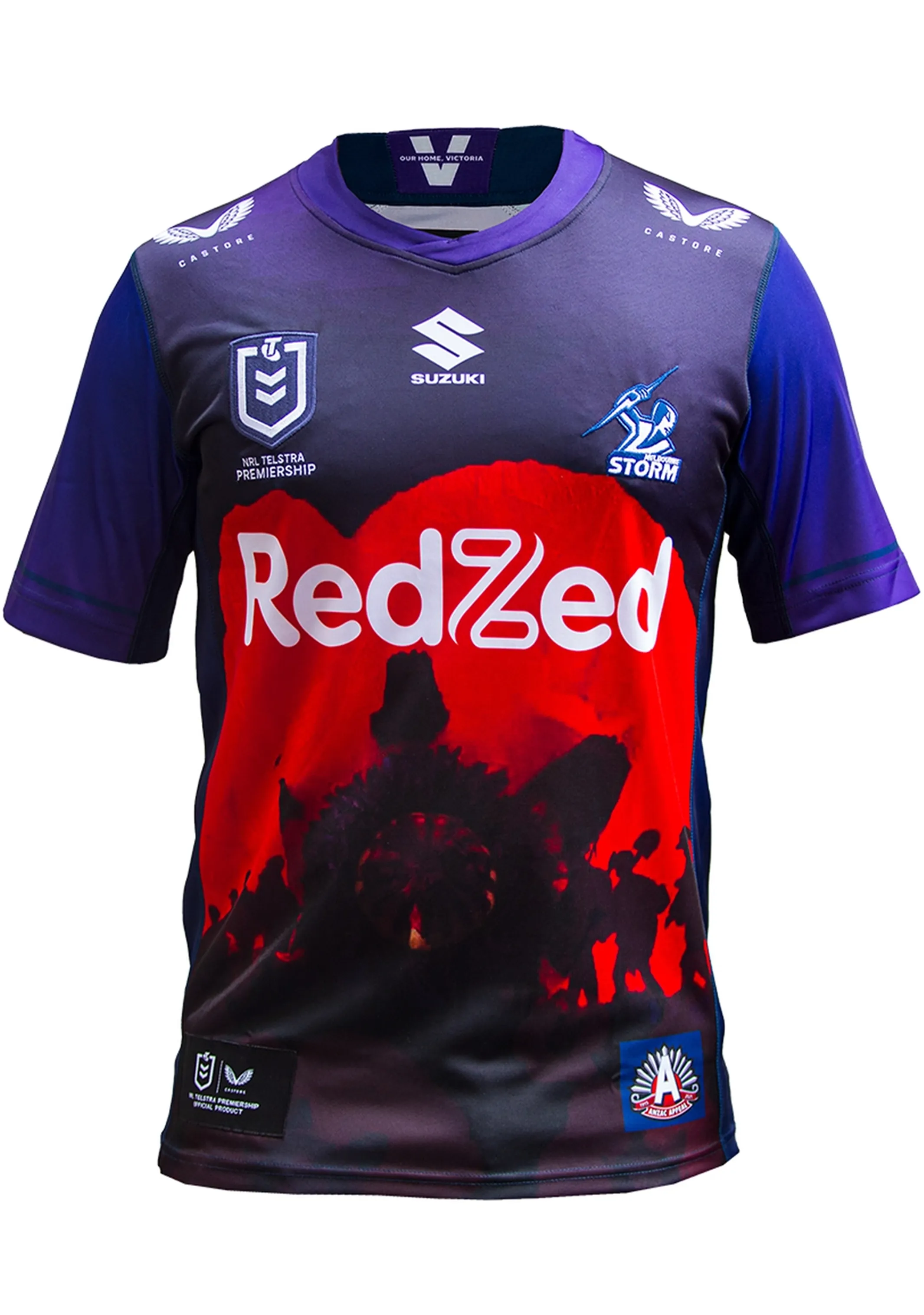 Castore Junior Melbourne Storm Anzac Replica Jersey <br> TJ0249