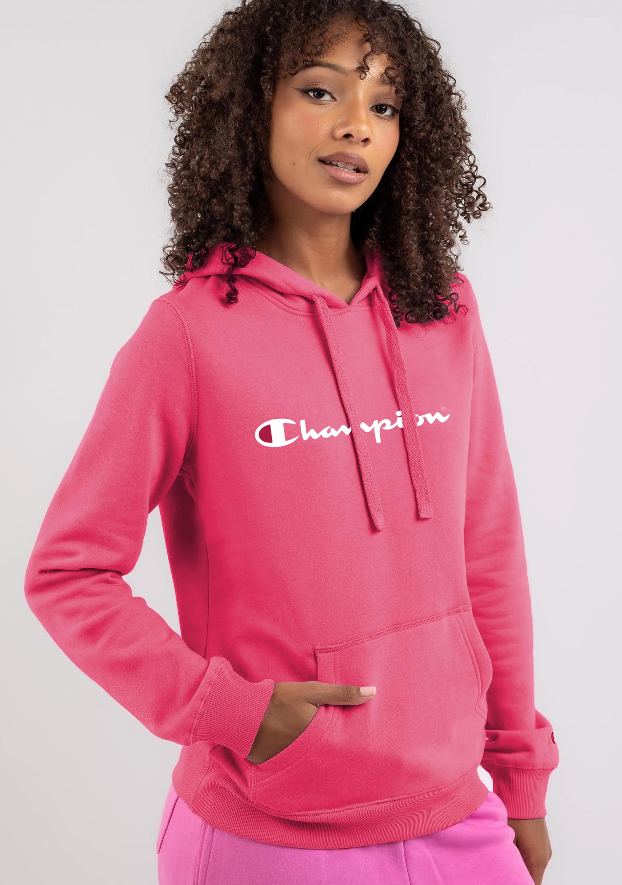 Champion Women’s Script Hoodie Red/Pink