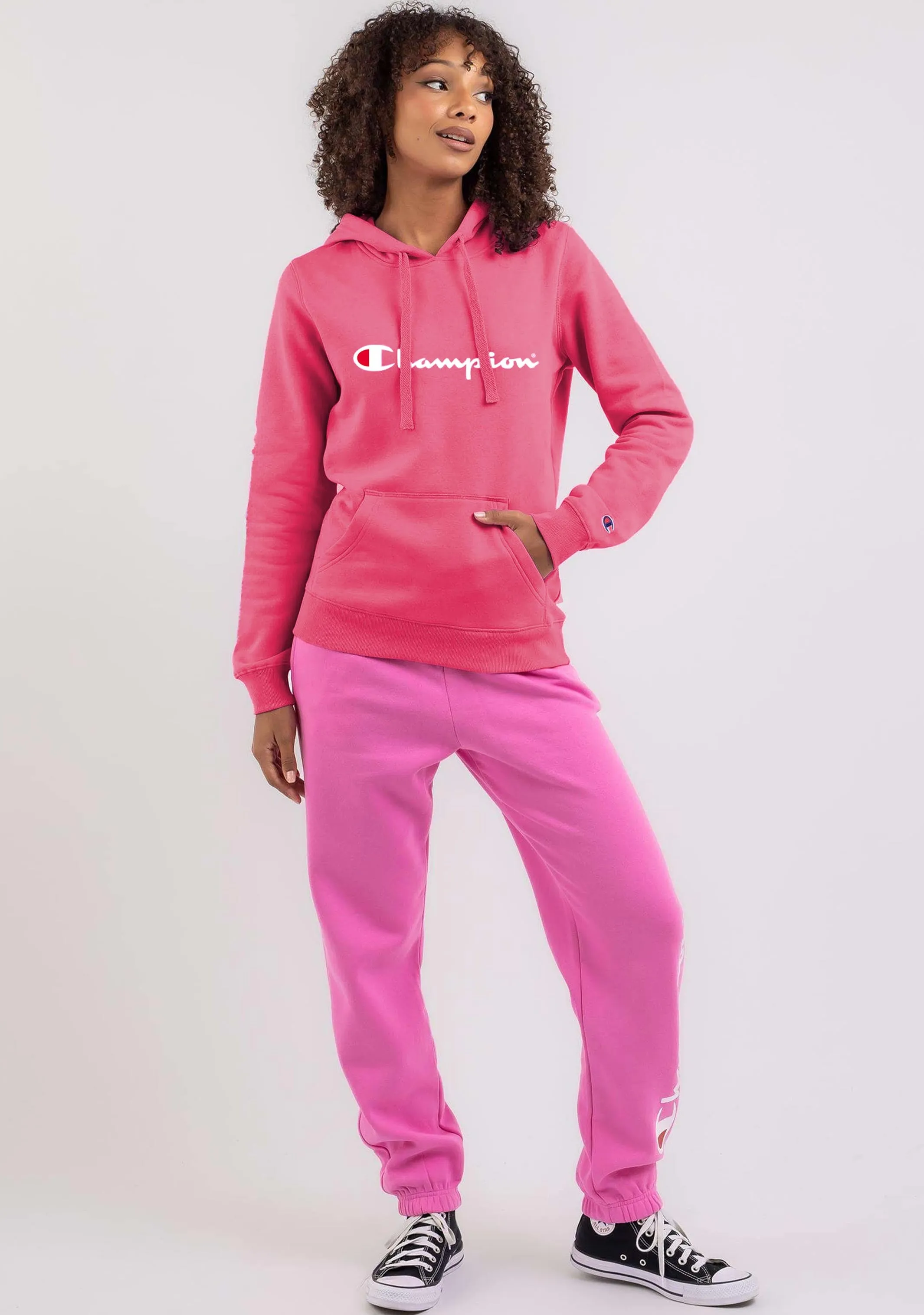 Champion Women’s Script Hoodie Red/Pink