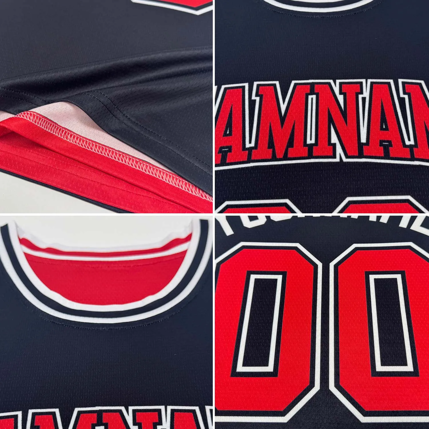 Custom Reversible Red Cream Double Side Basketball Jersey