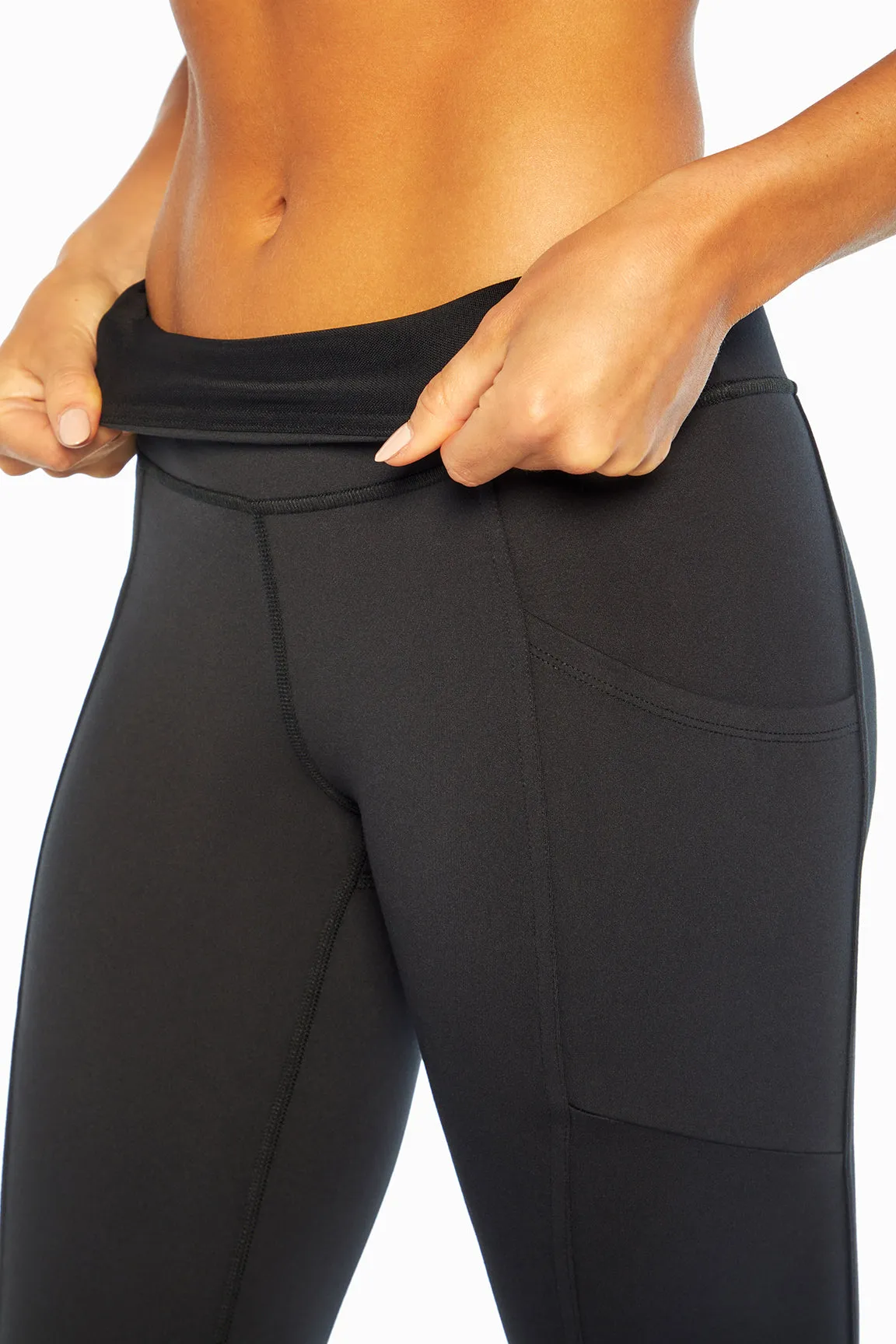 Eclipse Side Pocket Tummy Control Ankle Legging