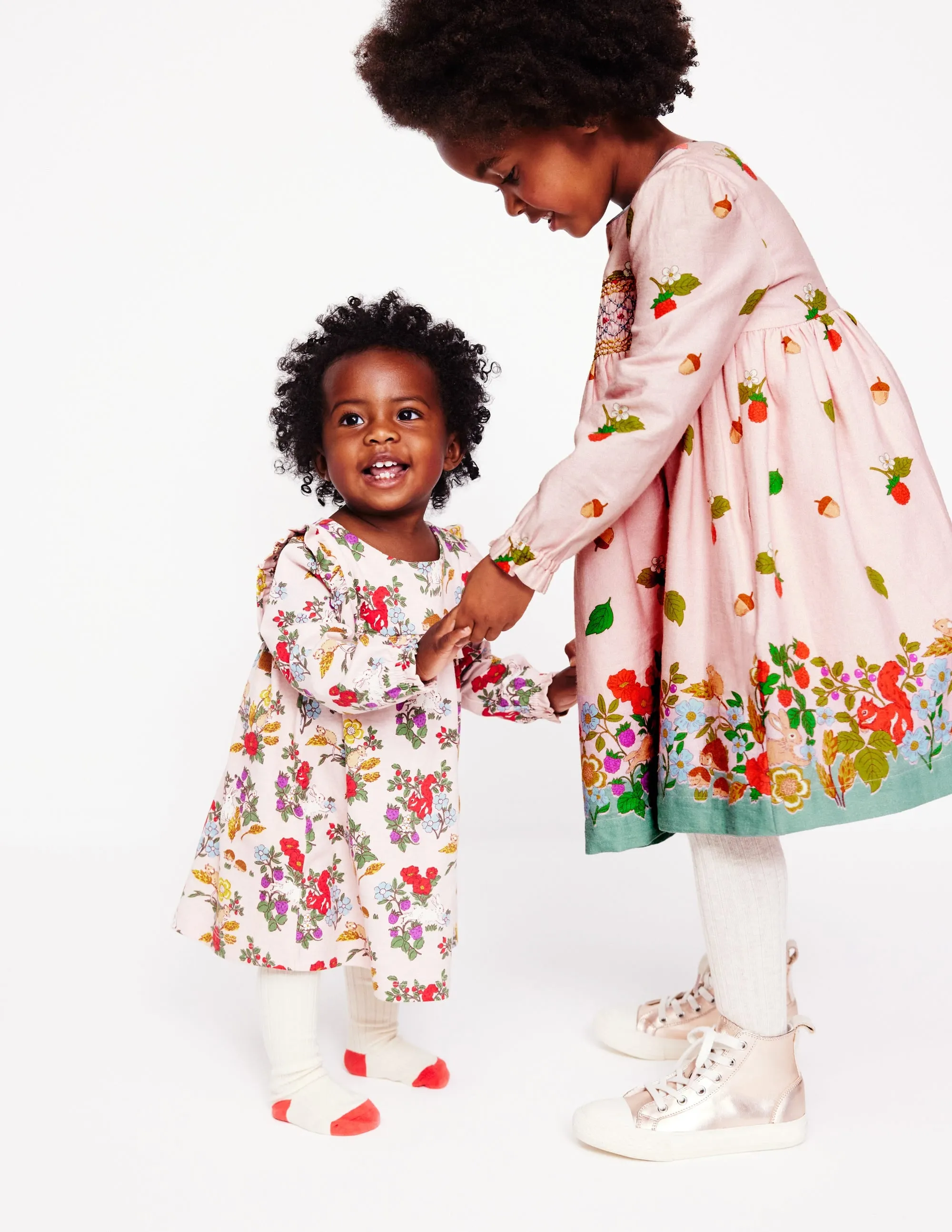 Jersey Ruffle Dress-French Pink Harvest