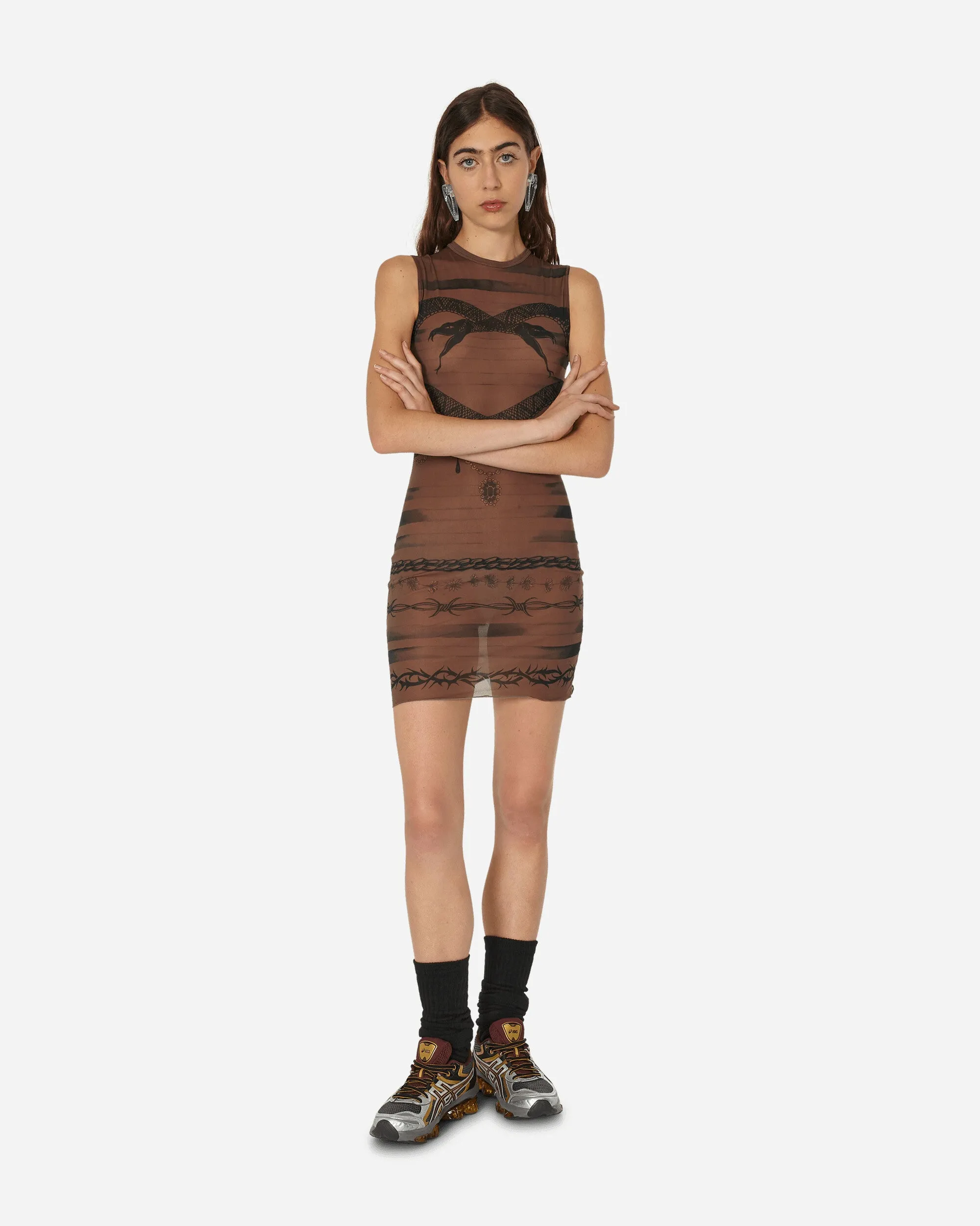 KNWLS Tattoo Dress Ebony