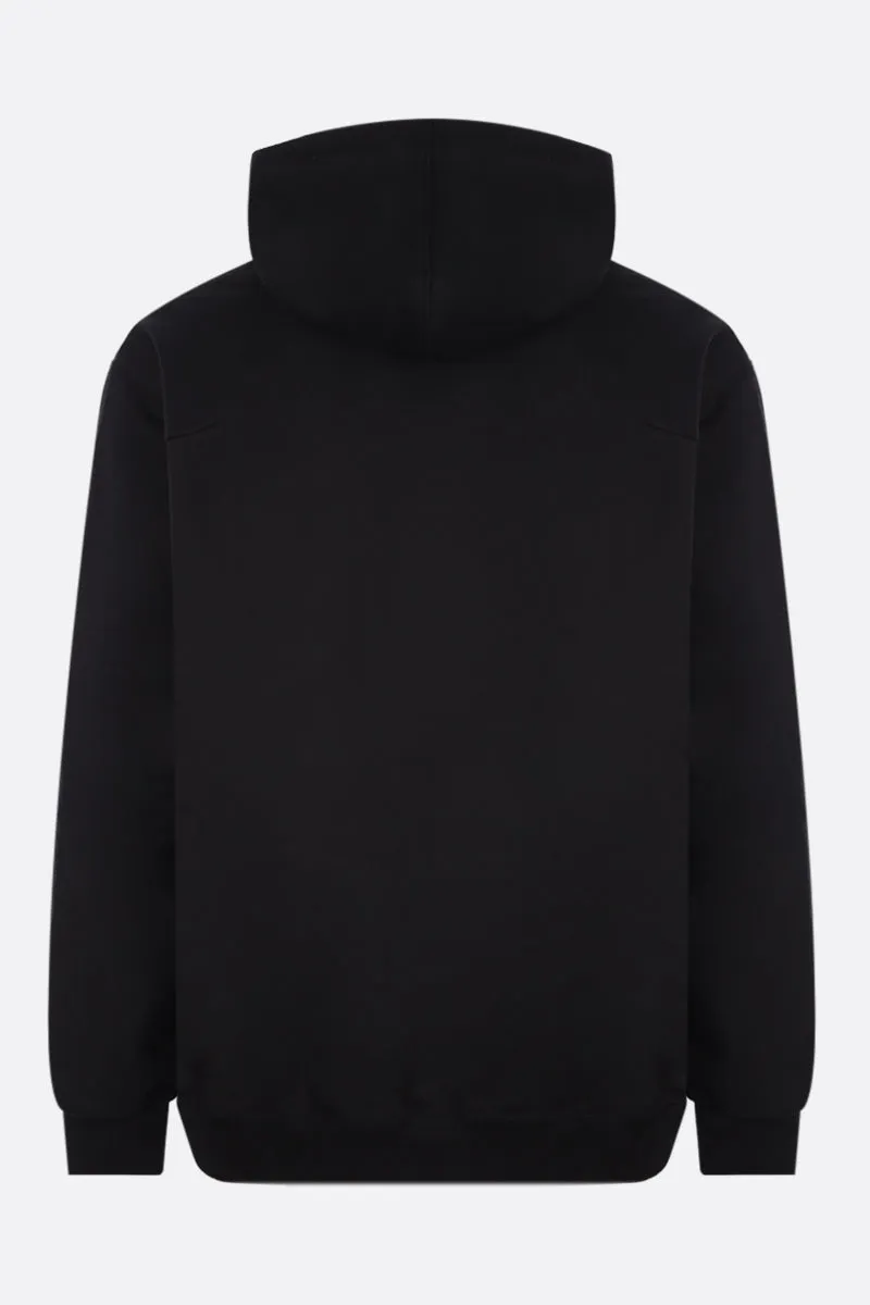 logo embroidery cotton hoodie