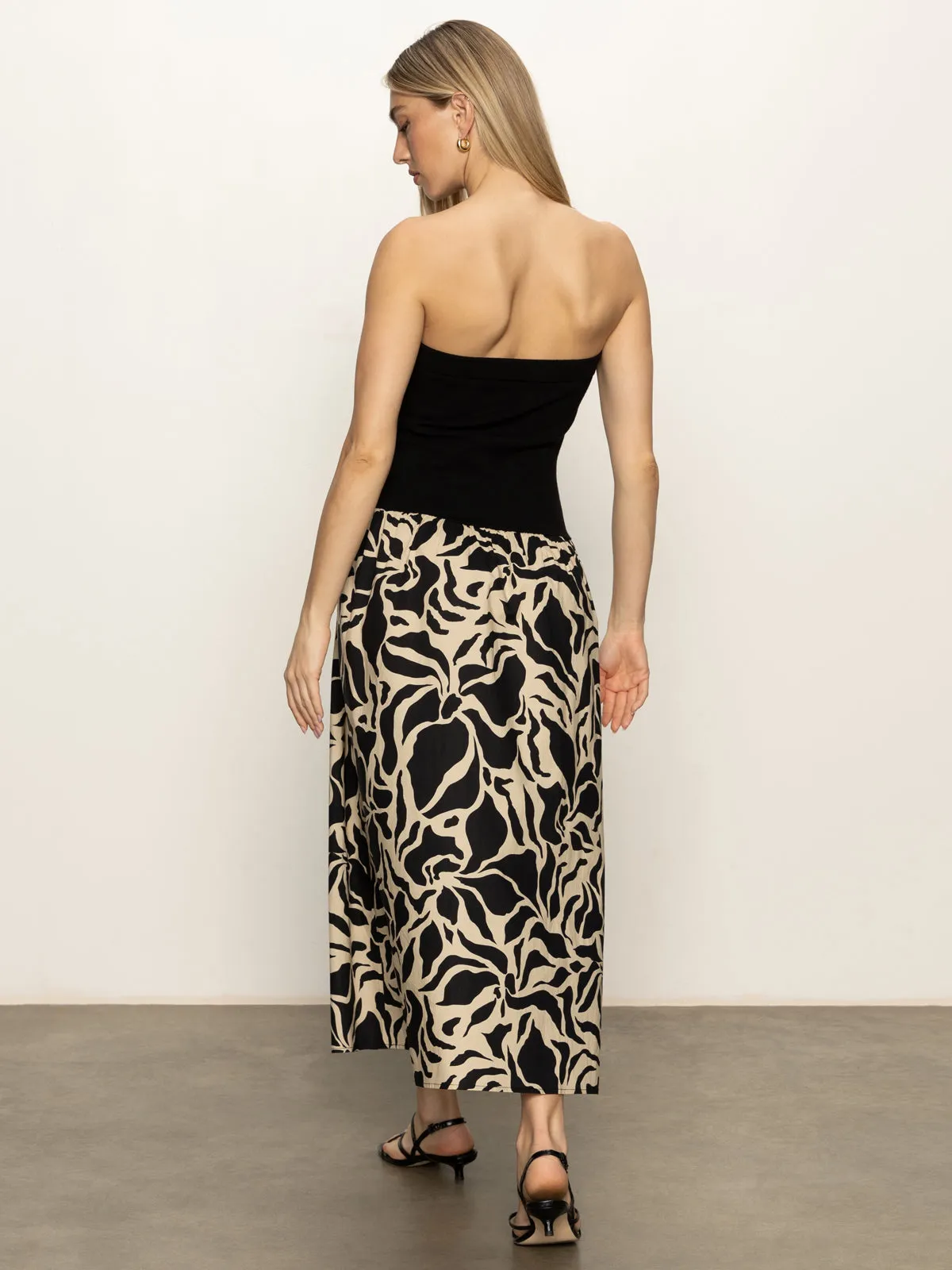 Meet Me At Sea Midi Dress Black Mirage