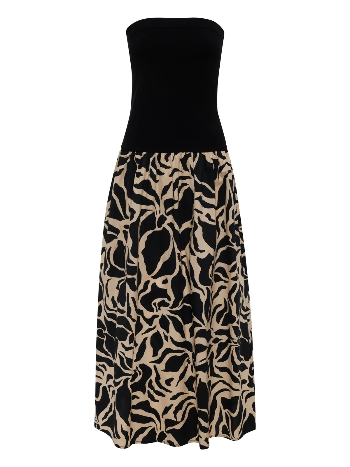 Meet Me At Sea Midi Dress Black Mirage