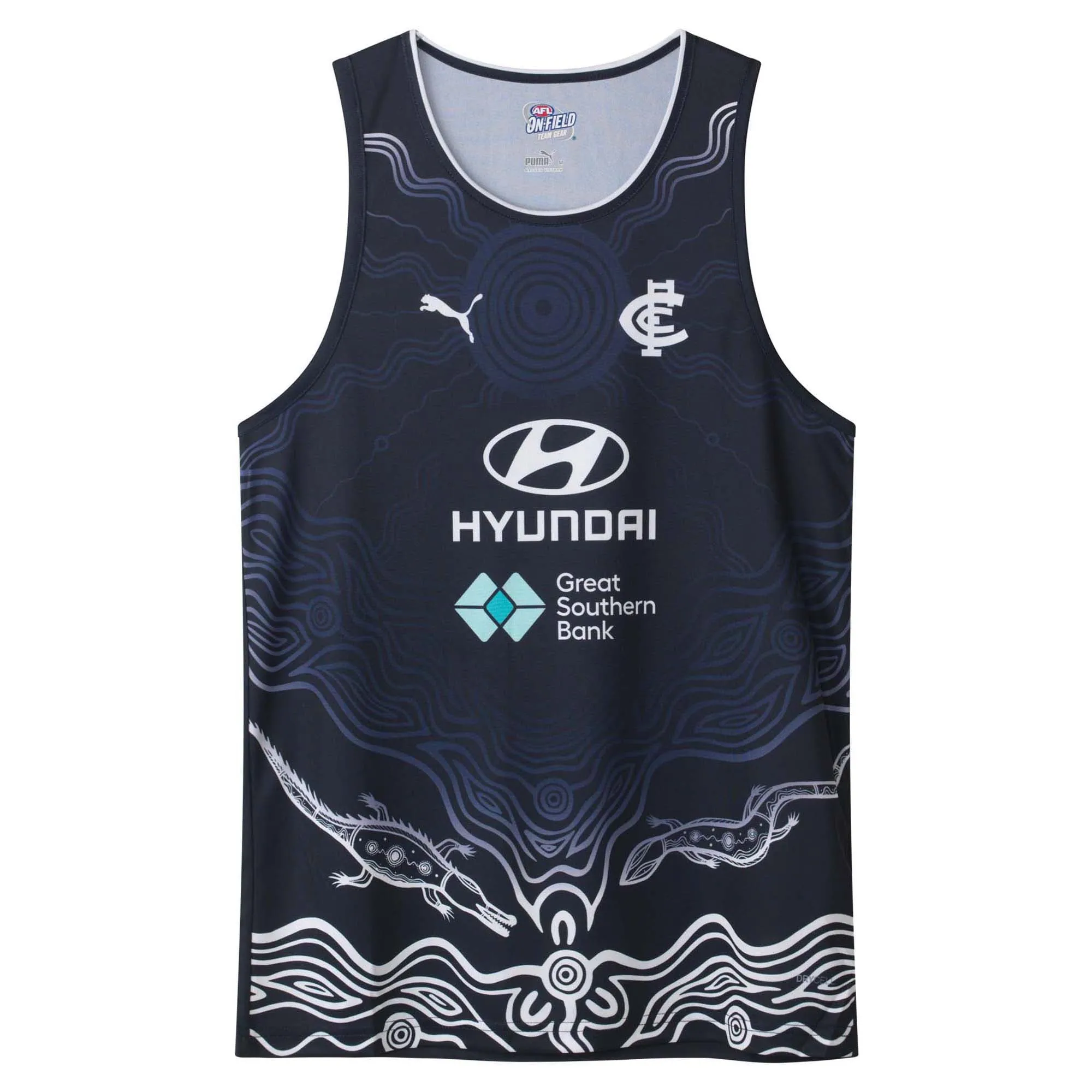 Men's AFL Carlton Blues Football Club 2025 Training Singlet