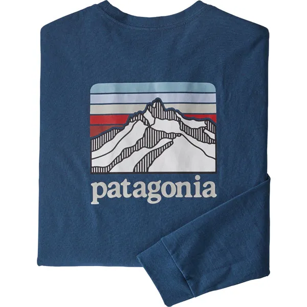 Men's Long-Sleeved Line Logo Ridge Responsibili-Tee