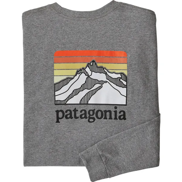 Men's Long-Sleeved Line Logo Ridge Responsibili-Tee