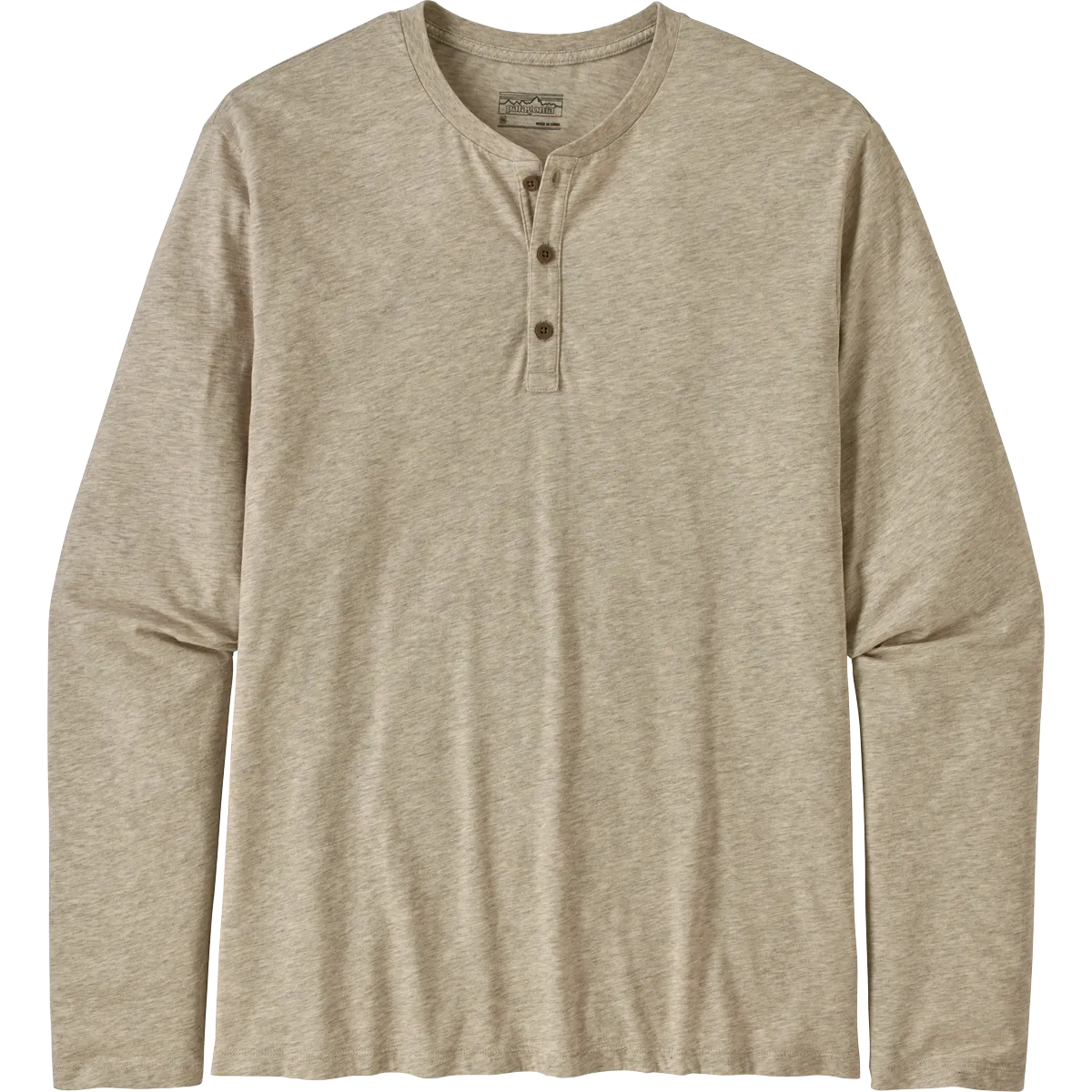 Men's Long-Sleeved Organic Cotton Lightweight Henley Pullover