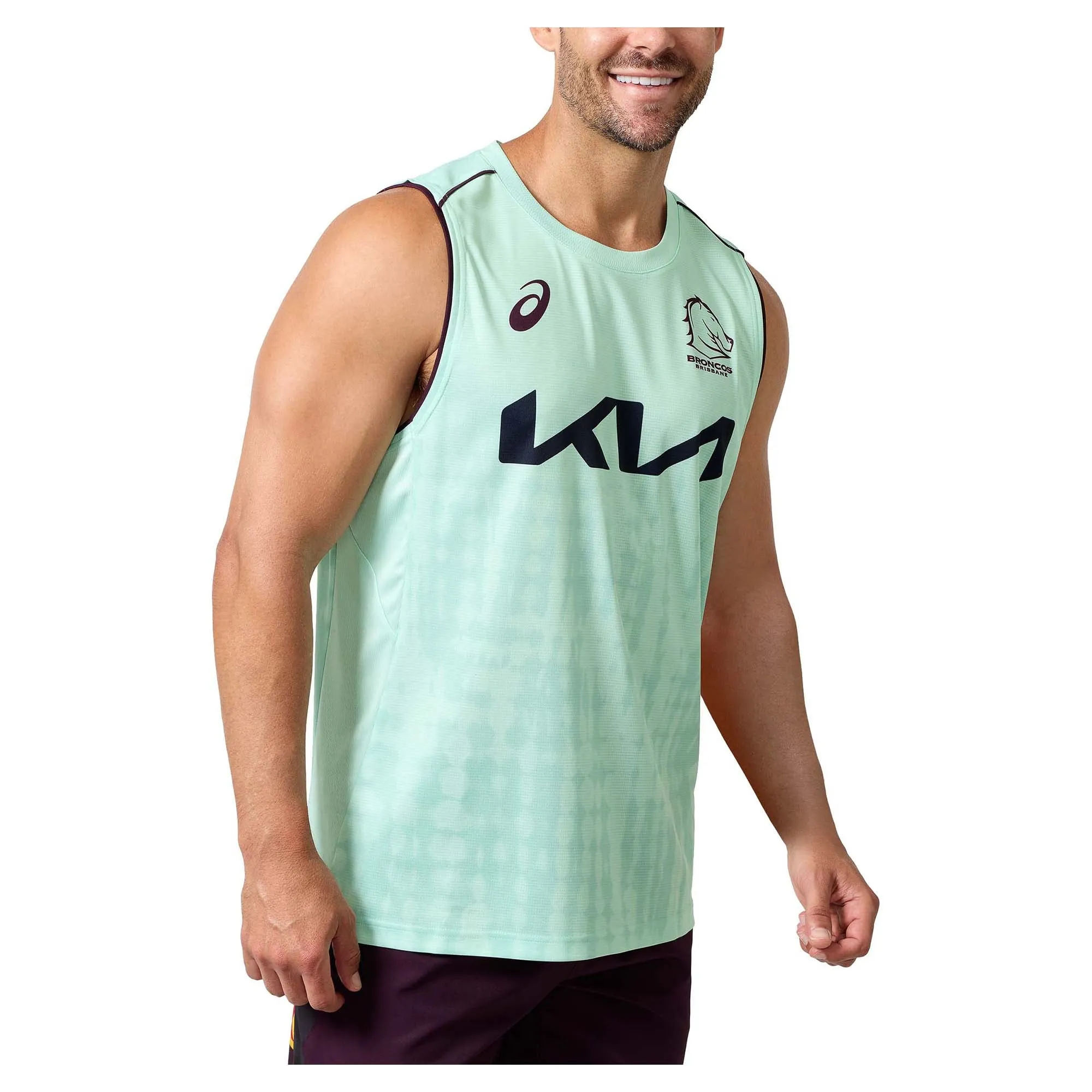 Men's NRL Brisbane Broncos 2025 Training Singlet