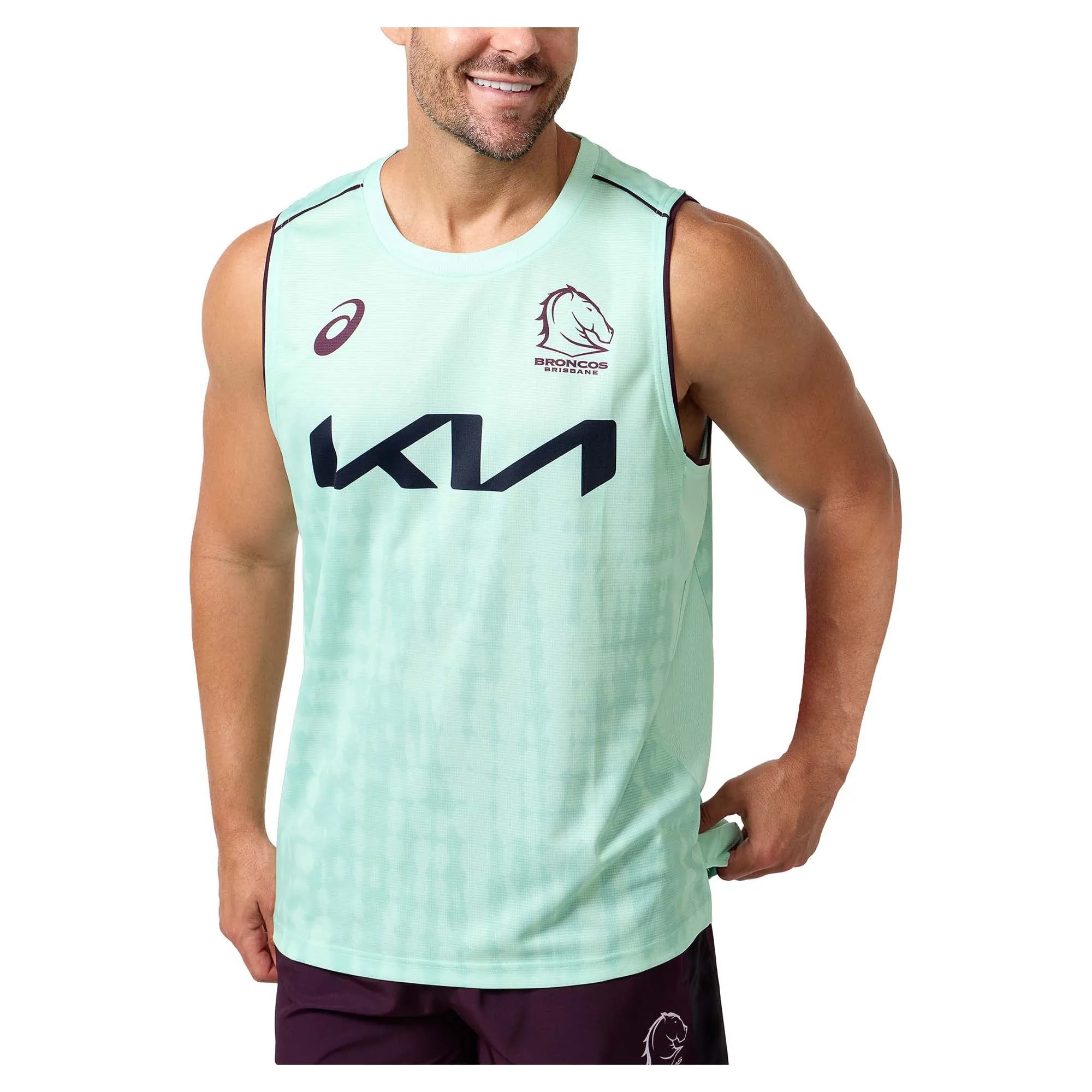 Men's NRL Brisbane Broncos 2025 Training Singlet