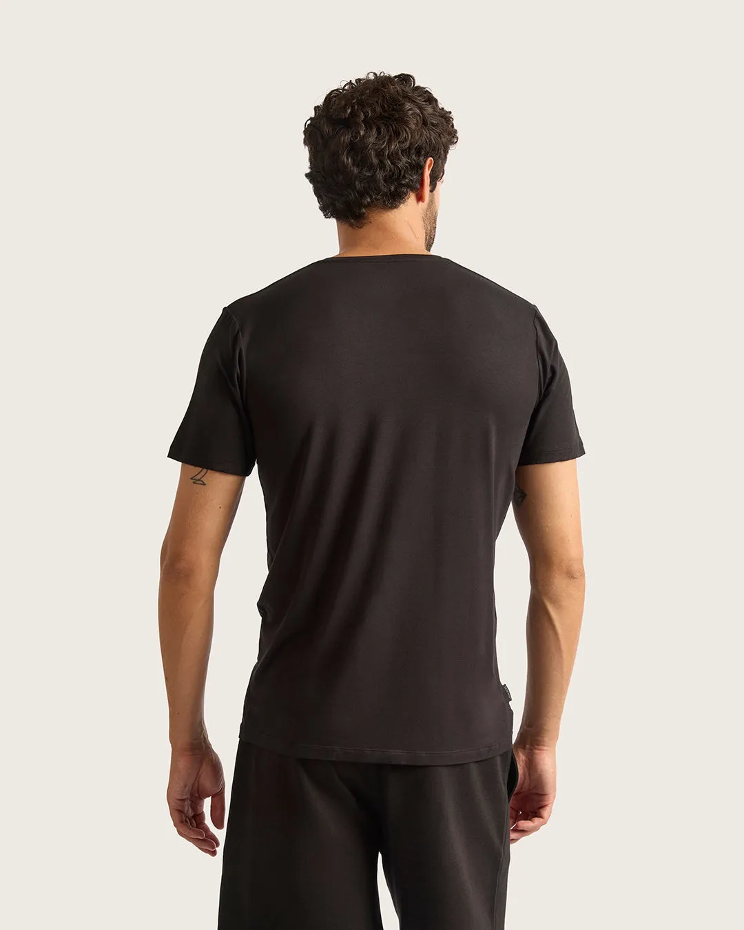Men's V-Neck T-Shirt - Black