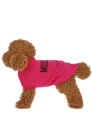 Moschino Logo Printed Jersey Dog T-Shirt