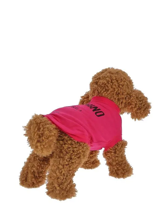 Moschino Logo Printed Jersey Dog T-Shirt