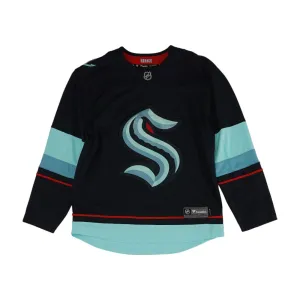 Navy Seattle Kraken Long Sleeve Jersey