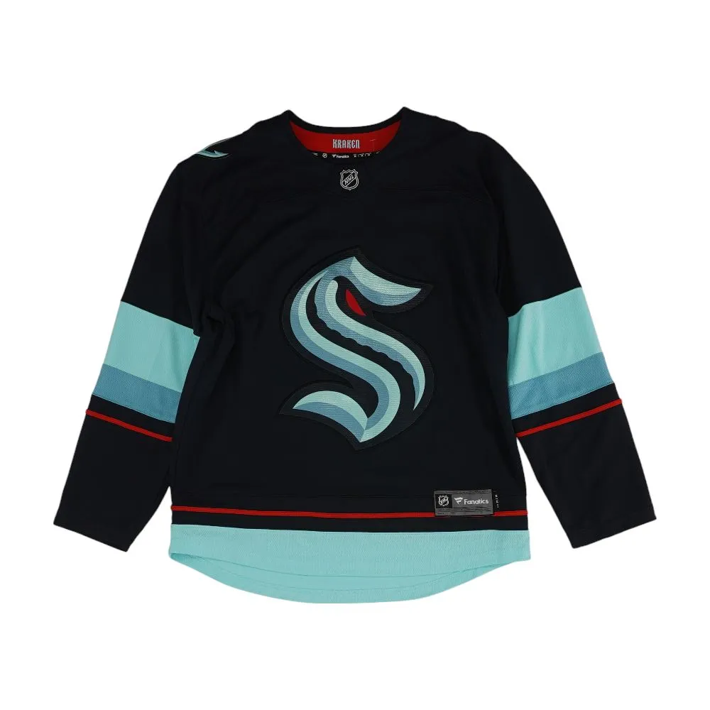 Navy Seattle Kraken Long Sleeve Jersey