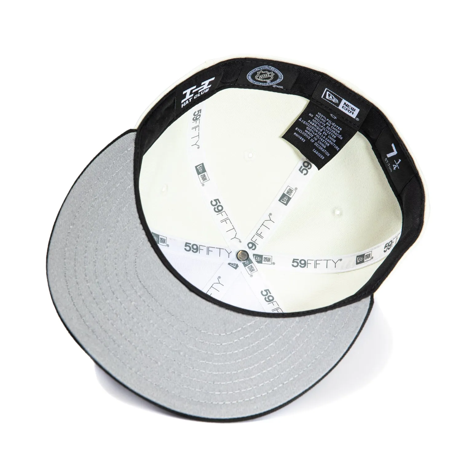 New Era 59Fifty New Jersey Devils 30 Martin Brodeur Patch Hat - White. Black