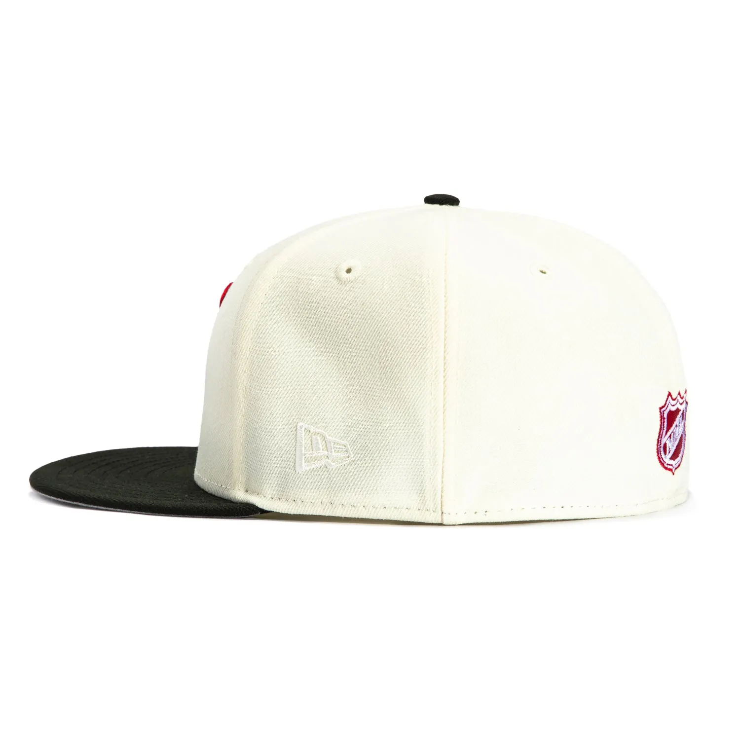 New Era 59Fifty New Jersey Devils 30 Martin Brodeur Patch Hat - White. Black