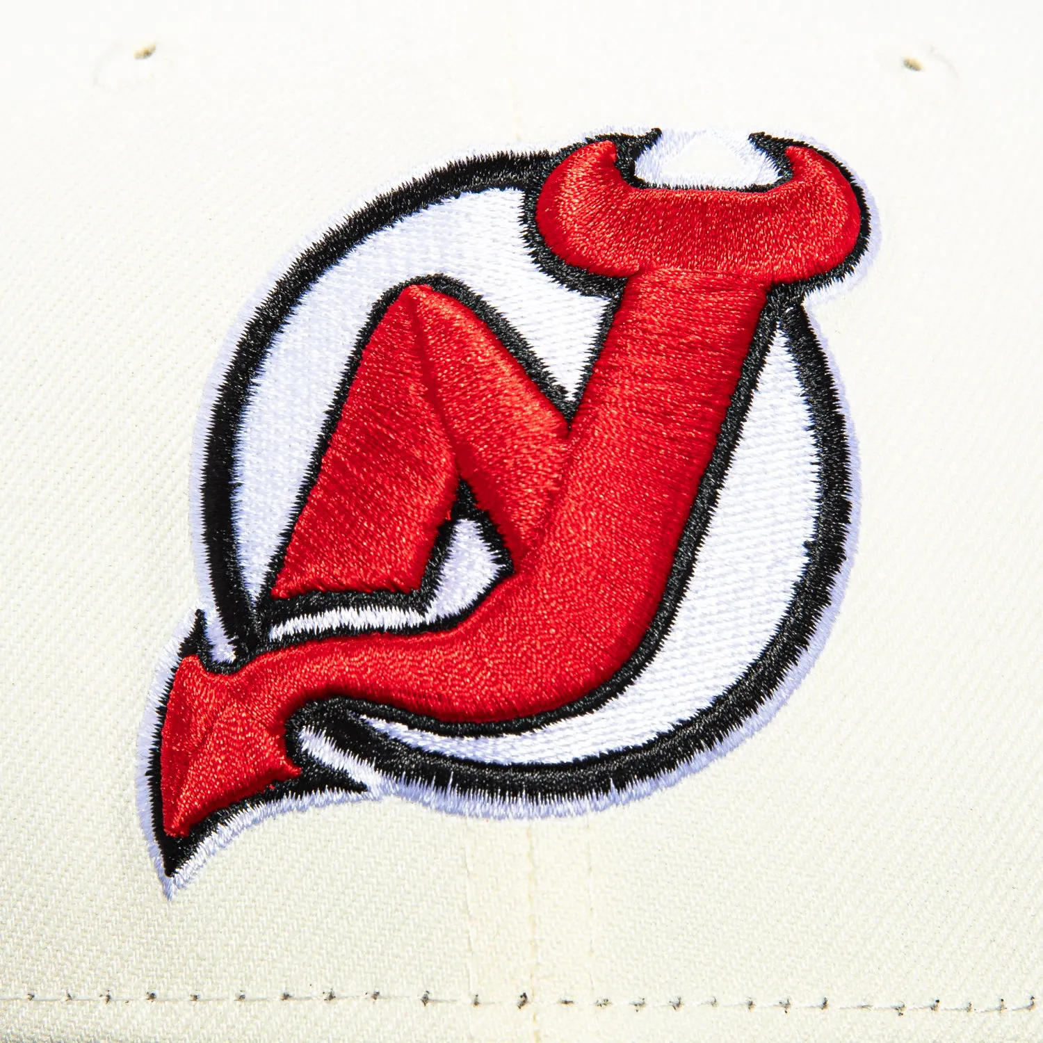 New Era 59Fifty New Jersey Devils 30 Martin Brodeur Patch Hat - White. Black