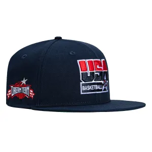 New Era 59Fifty USA Basketball Dream Team Patch Hat - Navy