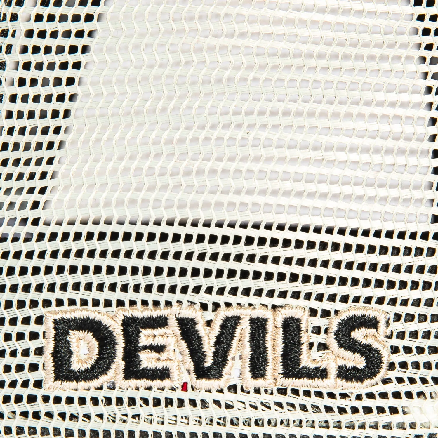 New Era 9Forty A-Frame Corduroy Rope New Jersey Devils Logo Patch Snapback Trucker Hat - Red. Stone