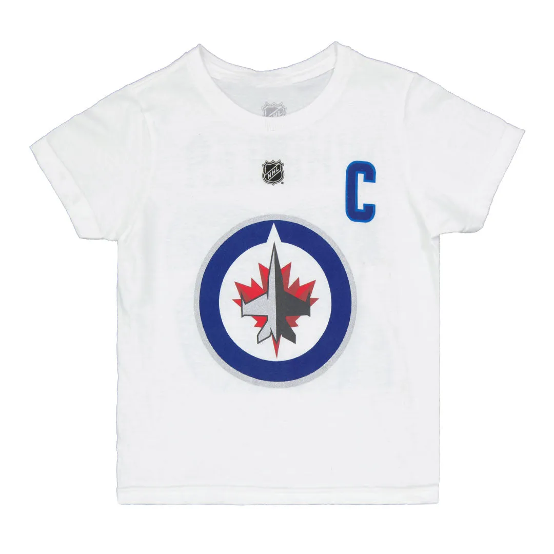 NHL - Kids' (Junior) Winnipeg Jets Blake Wheeler Captain Short Sleeve T-Shirt (HK5B7HC00H01 WNPBW-WHT)
