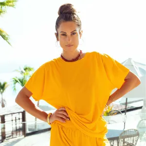 Oversized Jersey Tee, Golden Terry