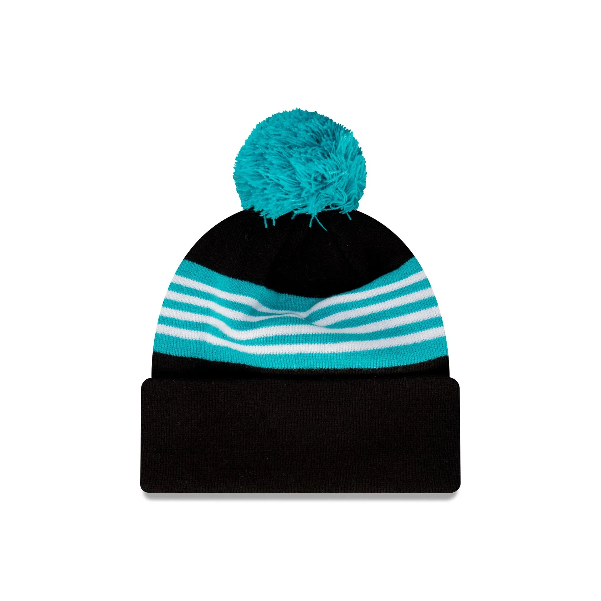 Port Adelaide Power Heritage Stripe Beanie with Pom