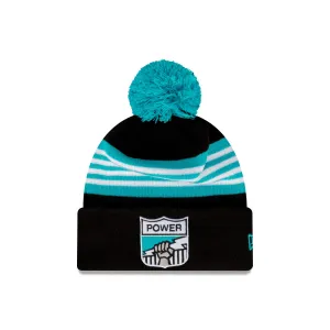 Port Adelaide Power Heritage Stripe Beanie with Pom