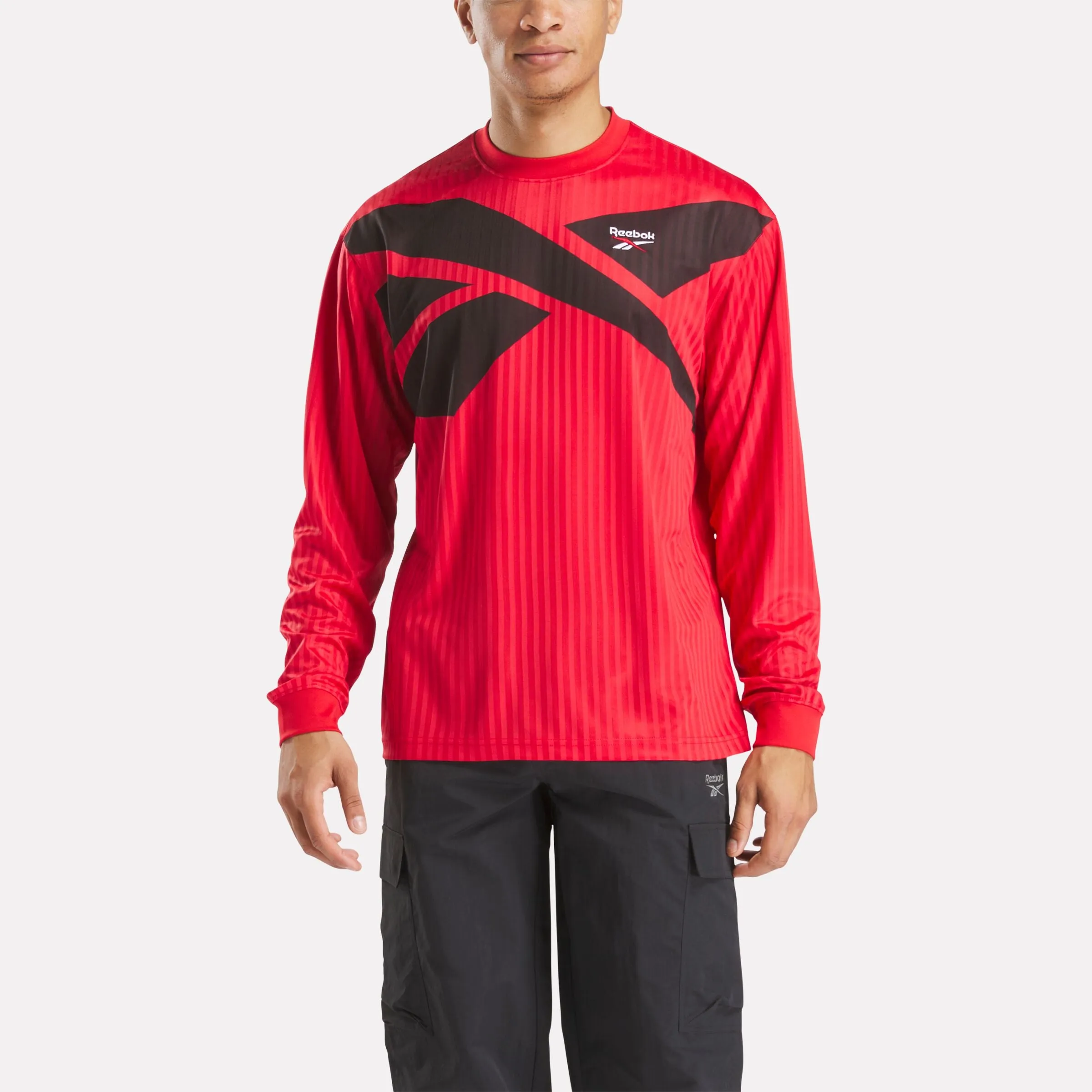 Ri Cross Check Ls Jersey Vector Red