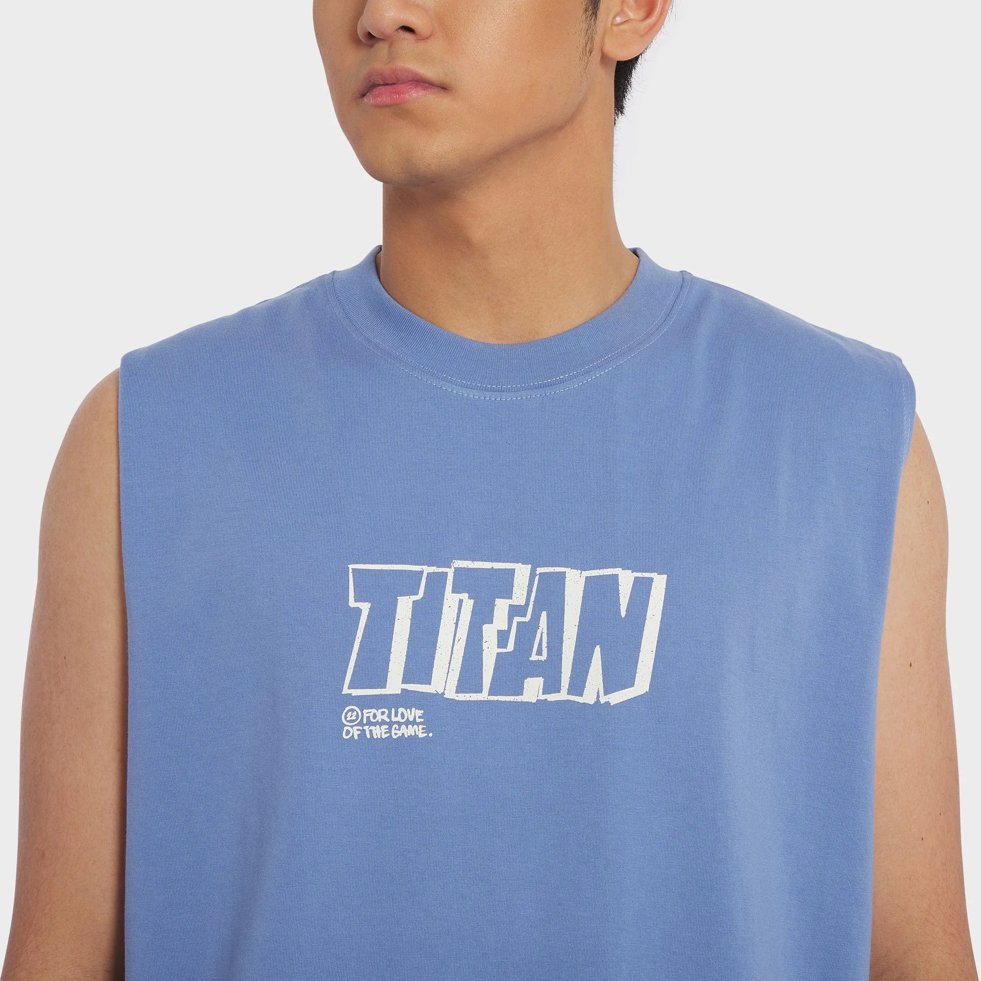 Titan Hoops Talk Sleeveless Tank - Colony Blue