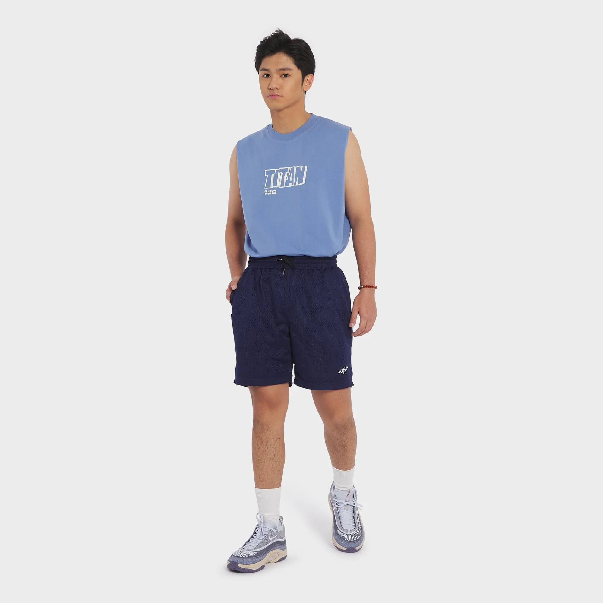 Titan Hoops Talk Sleeveless Tank - Colony Blue