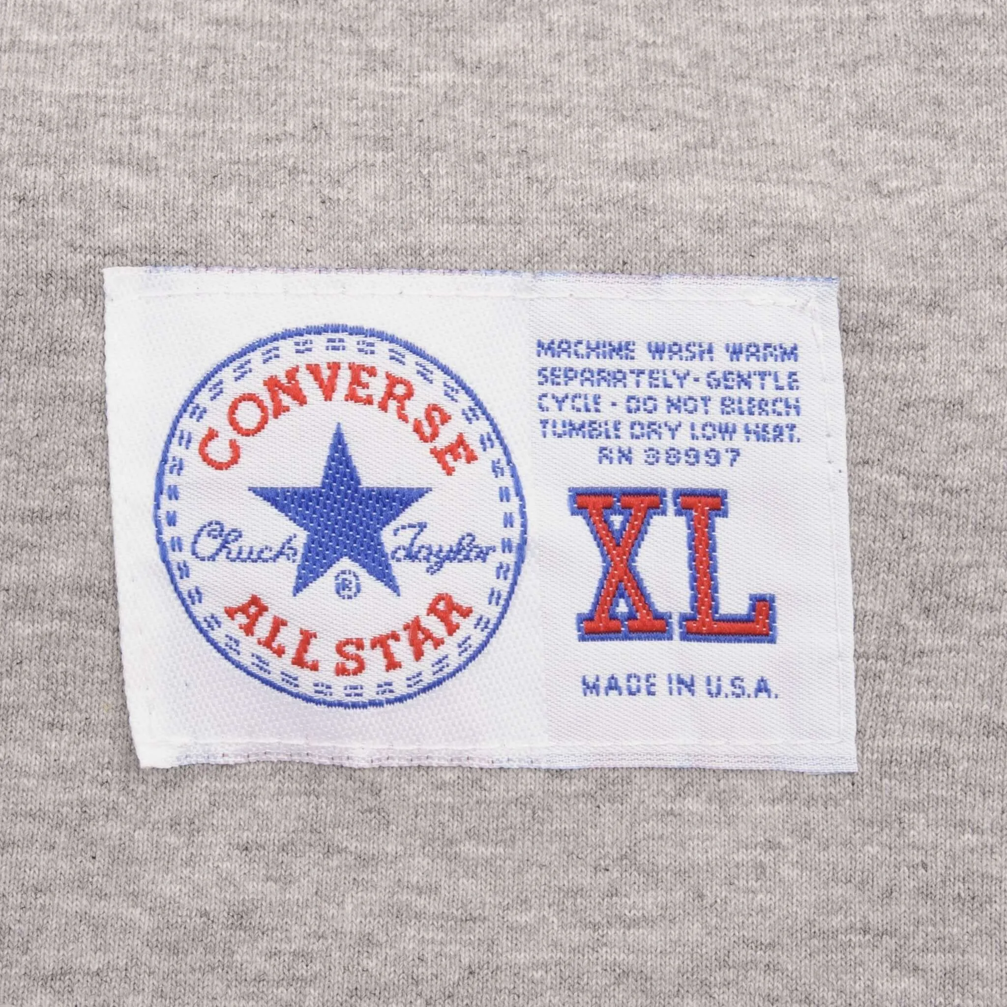 VINTAGE DEADSTOCK CONVERSE BASKETBALL ALL STAR TEE SHIRT 1990S XL MADE IN USA