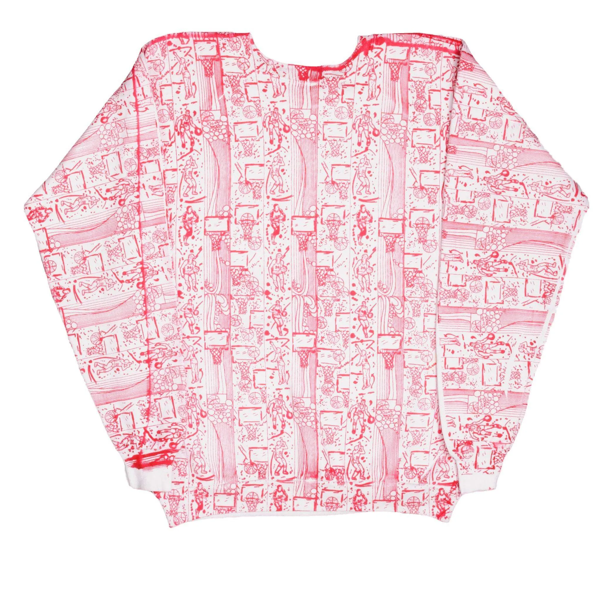 VINTAGE NBA ALL OVER PRINT CHICAGO BULLS 1992 SWEATSHIRT SIZE XL