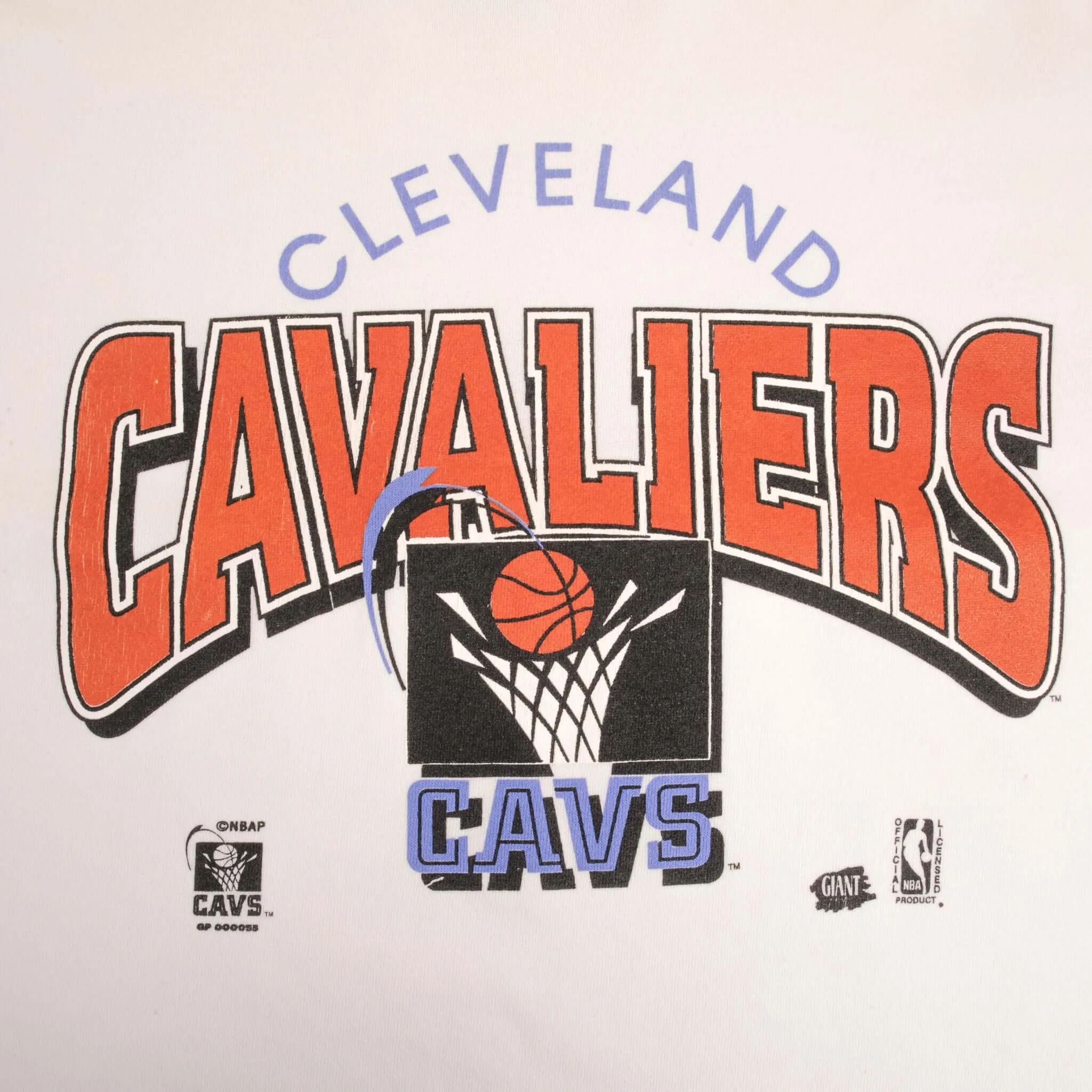 VINTAGE NBA CLEVELAND CAVALIERS 1990S SWEATSHIRT SIZE 2XL MADE IN USA