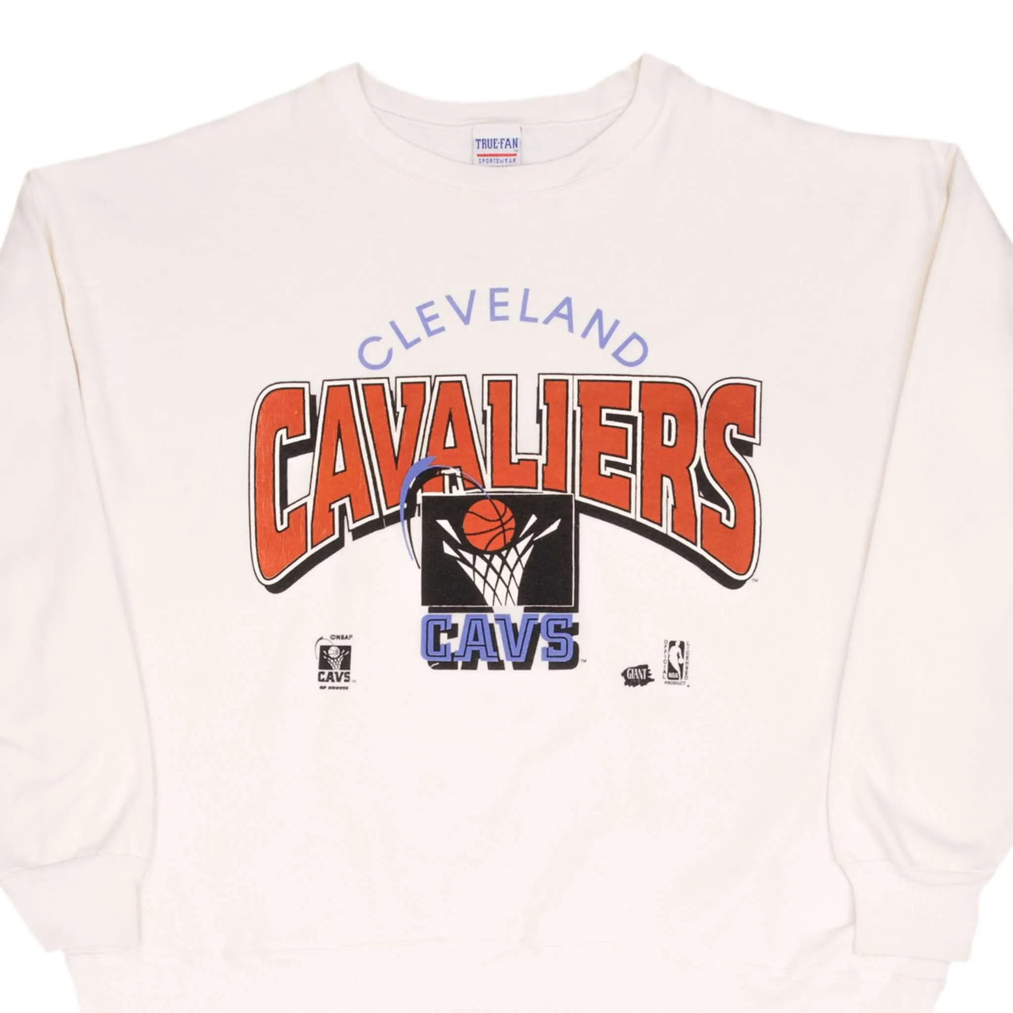 VINTAGE NBA CLEVELAND CAVALIERS 1990S SWEATSHIRT SIZE 2XL MADE IN USA