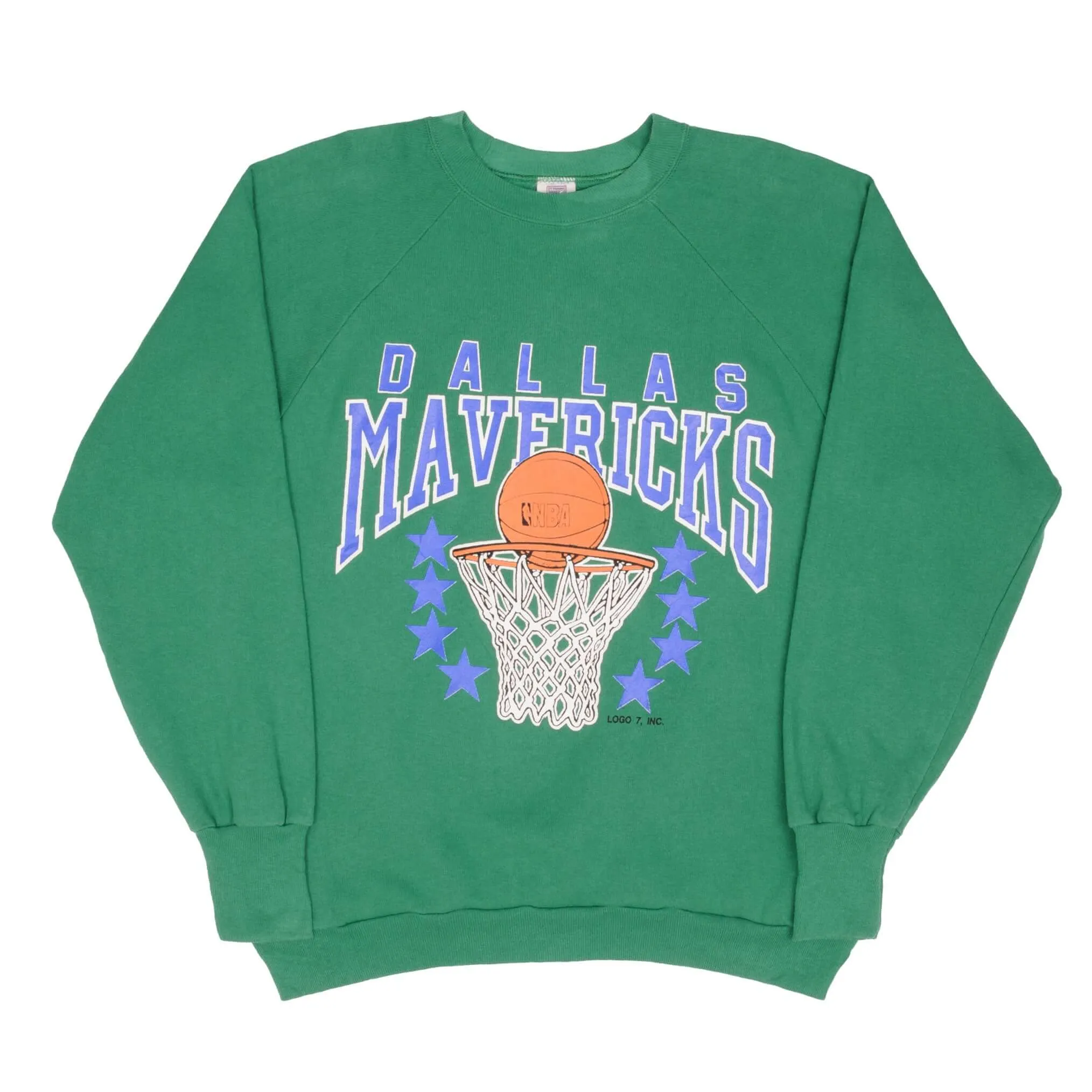 VINTAGE NBA DALLAS MAVERICKS SWEATSHIRT EARLY 1990S LARGE MADE IN USA