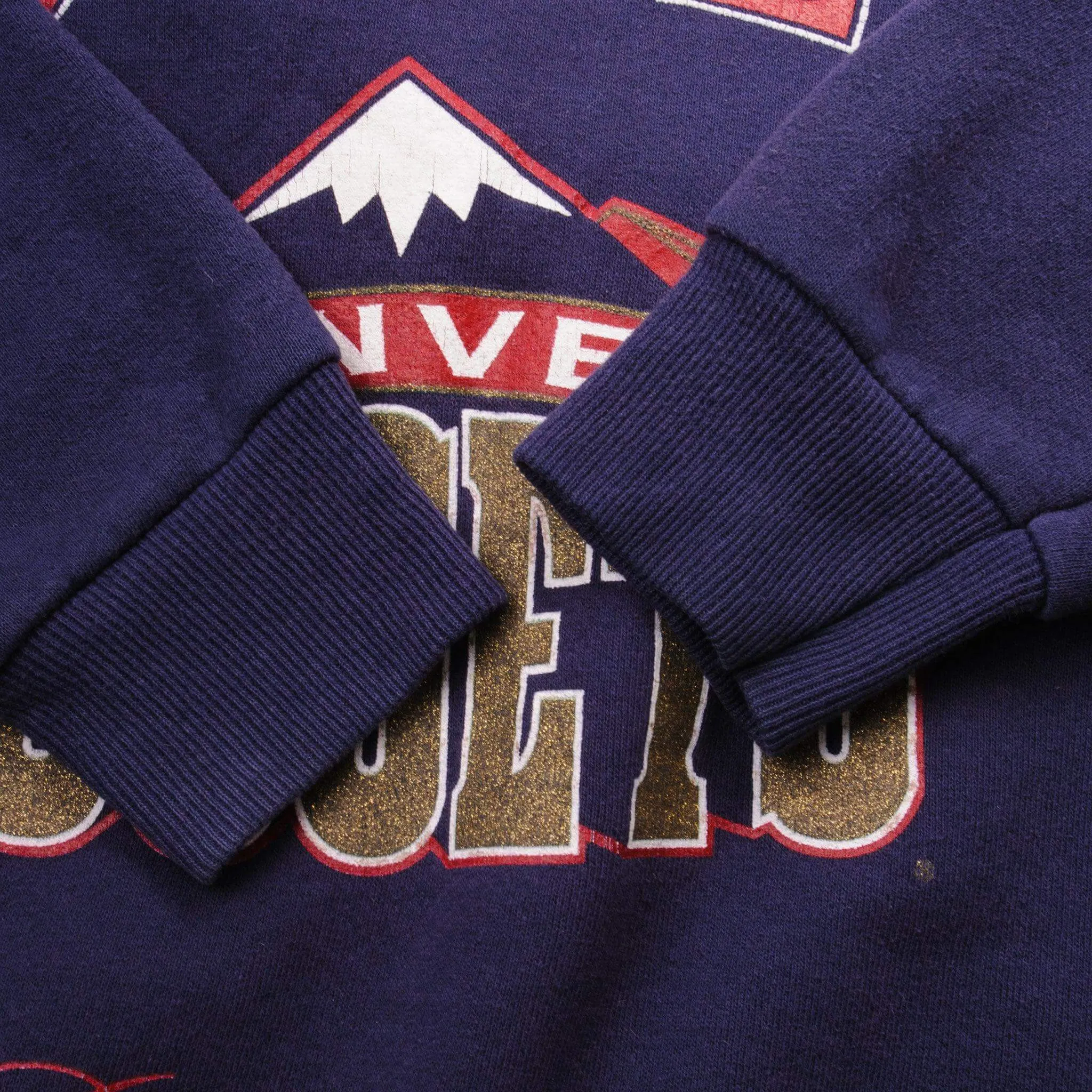 VINTAGE NBA DENVER NUGGETS 1990S SWEATSHIRT SIZE MEDIUM MADE IN USA