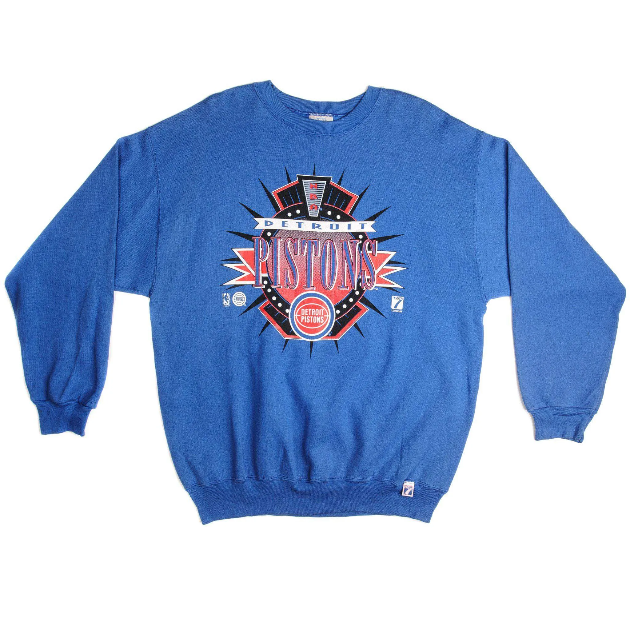 VINTAGE NBA DETROIT PISTONS SWEATSHIRT 1980S SIZE XL MADE IN USA