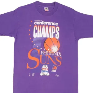 VINTAGE NBA FINALS PHOENIX SUNS 1993 TEE SHIRT SIZE MEDIUM MADE IN USA