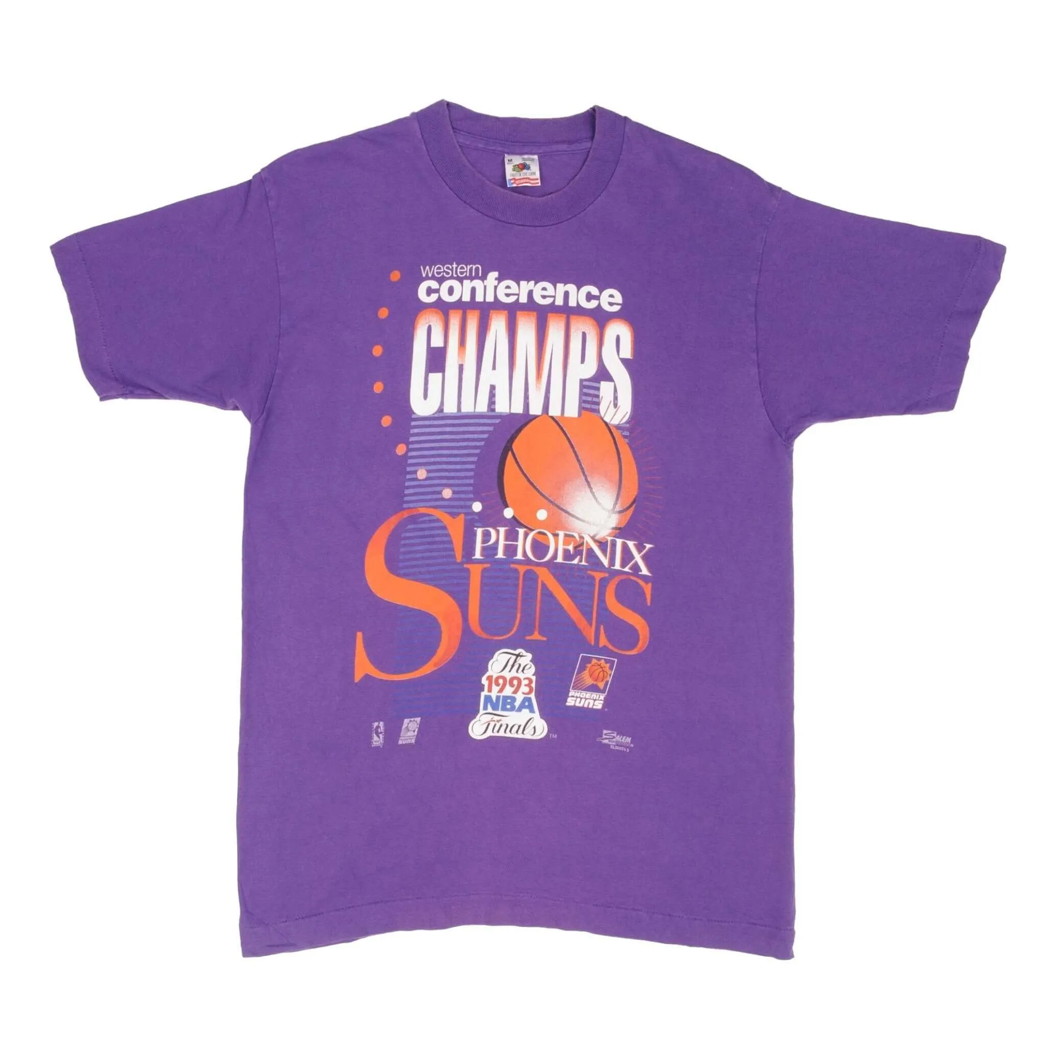 VINTAGE NBA FINALS PHOENIX SUNS 1993 TEE SHIRT SIZE MEDIUM MADE IN USA