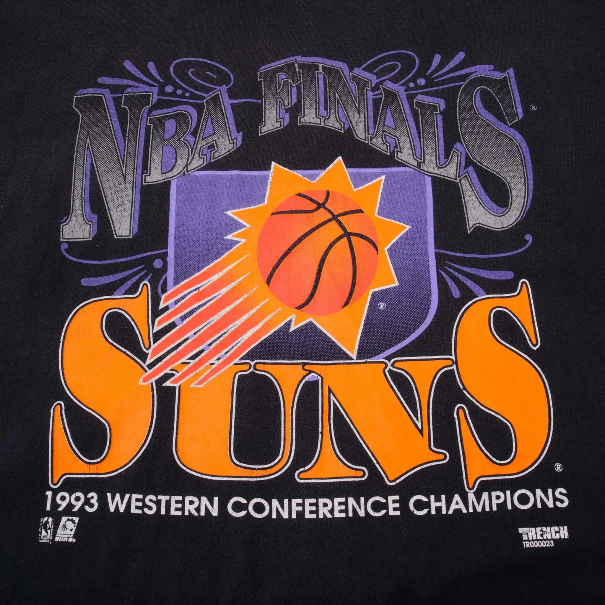 VINTAGE NBA FINALS PHOENIX SUNS 1993 TEE SHIRT SIZE XL MADE IN USA