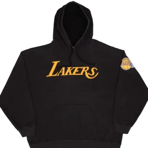 VINTAGE NBA LOS ANGELES LAKERS 1990S HOODIE SWEATSHIRT SIZE 2XL MADE IN USA