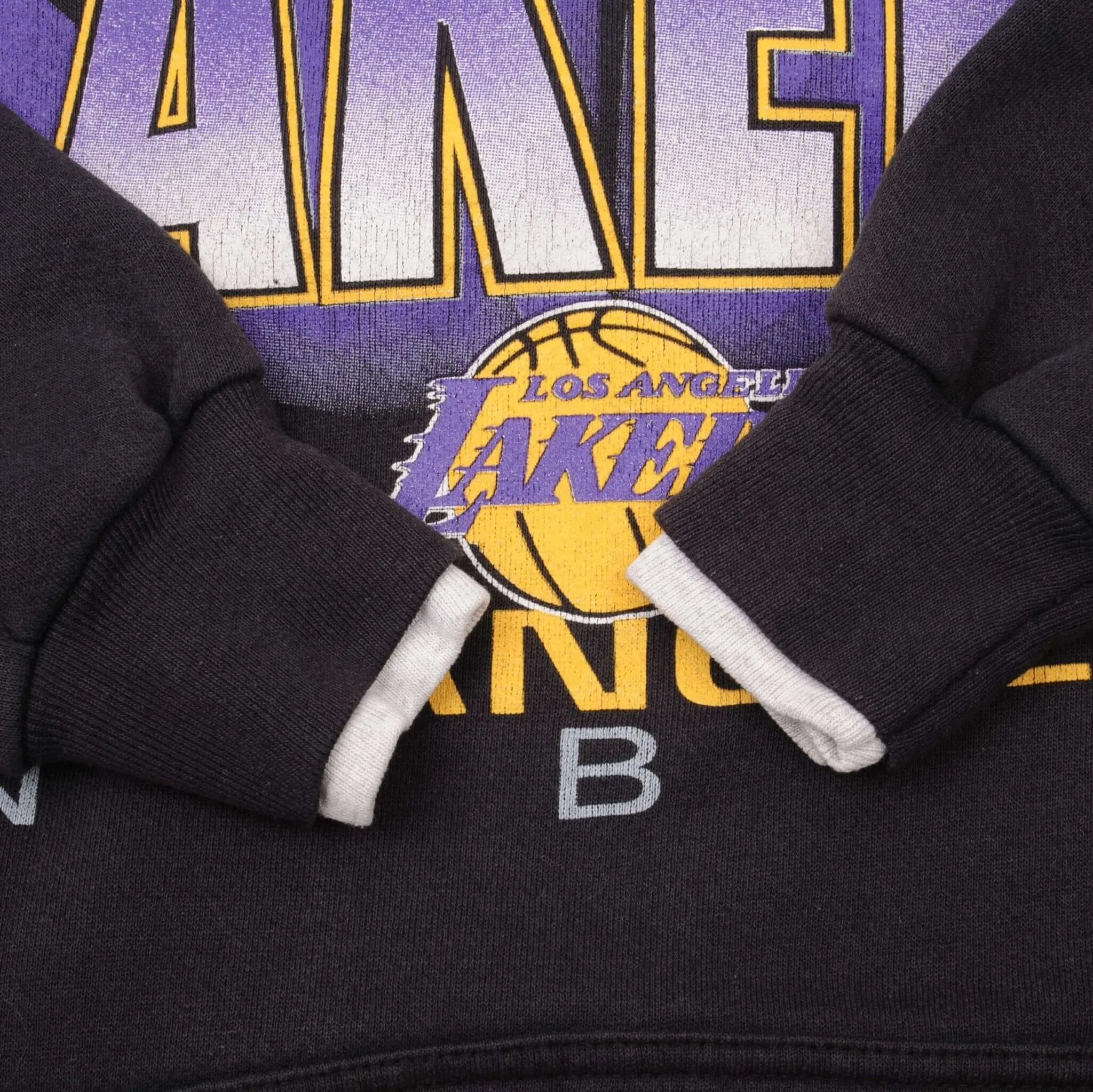 VINTAGE NBA LOS ANGELES LAKERS 1992 HOODIE SWEATSHIRT XL MADE IN USA