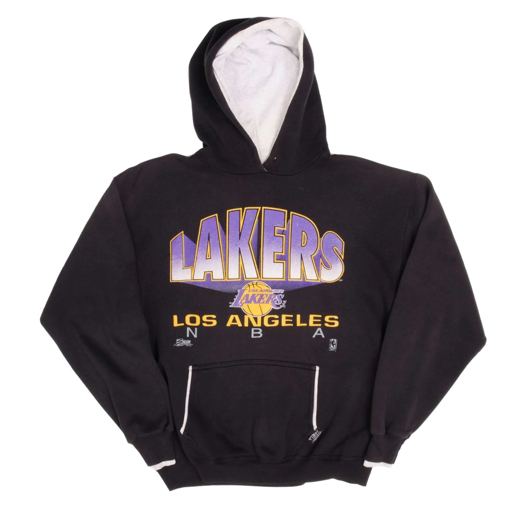 VINTAGE NBA LOS ANGELES LAKERS 1992 HOODIE SWEATSHIRT XL MADE IN USA
