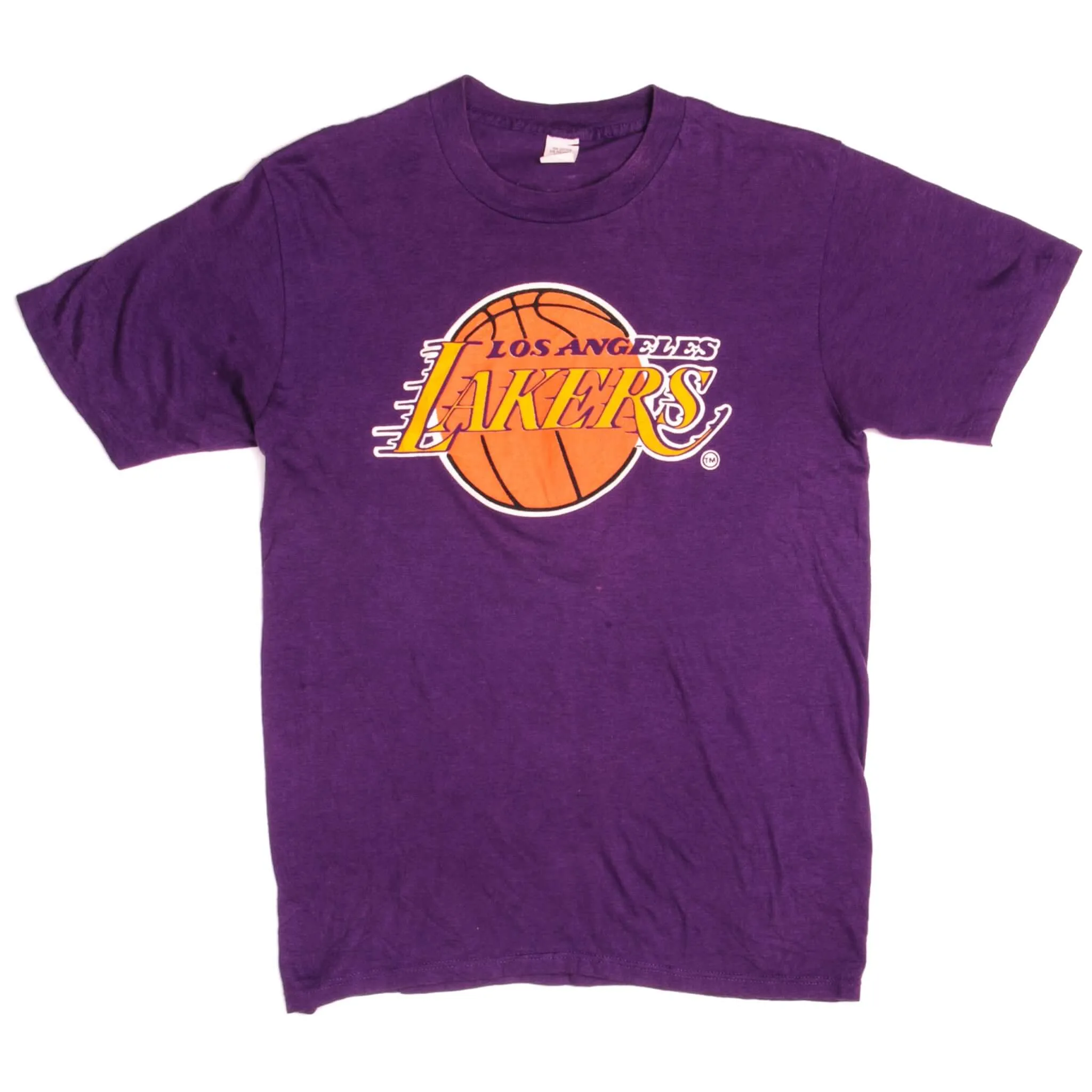 VINTAGE NBA LOS ANGELES LAKERS TEE SHIRT SIZE SMALL MADE IN USA 1980s